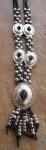 CONCHO NECKLACE W/LEATHER