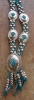 CONCHO NECKLACE W/LEATHER