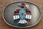 INDIAN MOTIF BELT BUCKLE