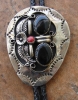 ONYX & CORAL BOLO TIE