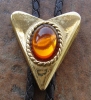 GLASS STONE BOLO TIE