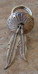 INDIAN STERLING SCARF HOLDER