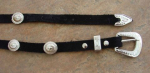 LEATHER CONCHO HAT BAND