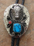 BUFFALO HEAD BOLO TIE