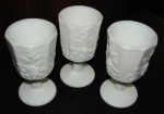 Milk Glass Wine Goblets