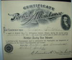 Certificates of Perfect Attendance