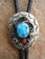 Turquoise & Coral BOLO TIE